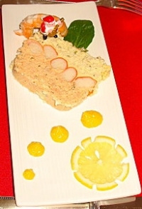 terrine de poissons bicolore  