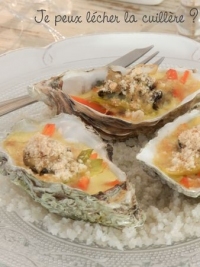 les hutres chaudes gratines julienne de carotte et poireau je peux lcher la cuillre