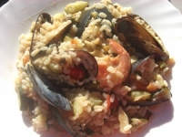 risotto aux fruits de mer et spumante  