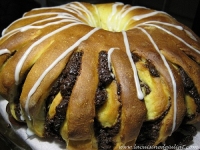 couronne brioche  la pure de citrouille (potiron) et au chocolat  