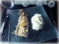 filets de truite aux amandes et riz  la crme fraiche  