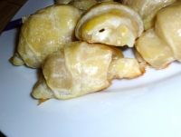 Mini croissants au chvre et jambon de Bayonne