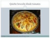 quiche aux brocolis et mincs de dinde les recettes de nath