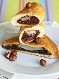 galette au chocolat noisettes et aux poires made in cooking