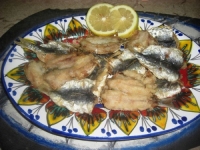 sardines frites  