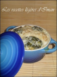 Gratin lger aux choux fleurs brocolis & moutarde au pain d  pices