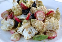 Salade d  hiver au chou fleur et avocat