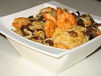 nouilles chinoises aux crevettes et champignons noirs diet gourmande overblog com