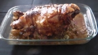 gigot d  agneau farci aux herbes