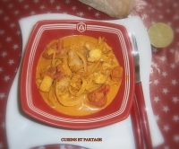 curry de lotte au lait de coco