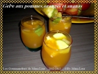 gele aux pommes oranges et ananas