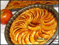 Tarte aux pommes avec compote