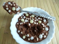 recette de cr�me hyperprot�in�e chocolat noir aux billettes multic�r�ales croustillantes (sans sucre)