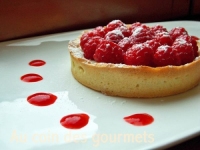 recette de tartelettes au chocolat blanc framboises