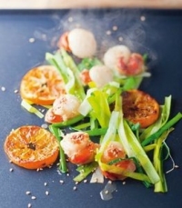 recette de saint jacques caramelisees aux clementines