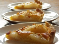 recette de tarte bourdaloue(cr�me d  amande et poires)