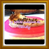 Tarte amandine aux poires et ppites de chocolat