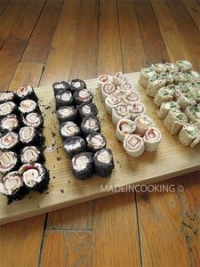Maki de pain de mie Roul de pain de mie