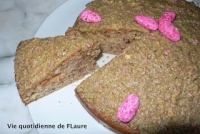 Gâteau moelleux à la pistache et aux pralines roses Vie quotidienne de FLaure