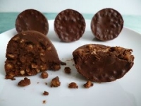 rochers chocolat diététiques au konjac et aux billettes épeautre son d  avoine (sans sucre ni beurre)