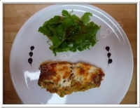 Lasagnes aux pasta vertes bolognaise et curry d  aubergines au lait de coco