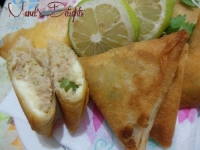 Bricks Samosas au thon pommes de terre et petits pois