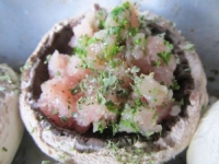 champignon farcie light