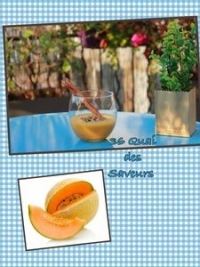 Gazpacho de melon et chips de jambon