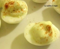 Oeufs de cailles farcis au bleu