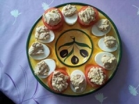 Oeufs mimosa  ma faon (sans mayonnaise)