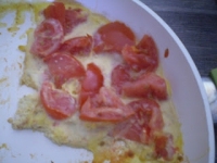 omelette aux tomates