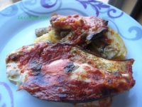 Gratin d  aubergines et de pommes de terre