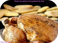 Poulet aux pices et ses pommes de terre