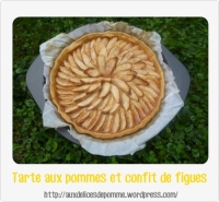 Tarte aux pommes et confit de figues