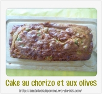 Cake au chorizo et aux olives