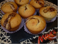 Muffins au Beurre de Cacahuètes et Mars(Gouter)