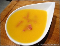 Soupe d  automne potiron et lardons