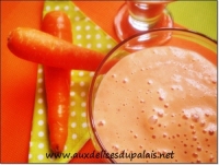 Jus  la carotte cuite et au yaourt