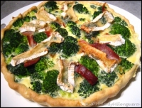 Tarte au brocolis et camembert