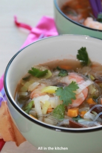 Bouillon de crevettes un peu Tha