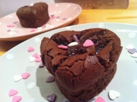 Fondant au chocolat coeur coulant pralin