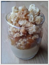 Crème Brown sugar aux pommes caramélisées