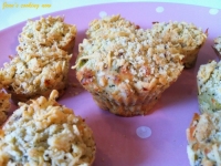 Muffins faon crumble au fromage et brocoli