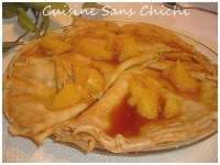 Crpes sauce suzette