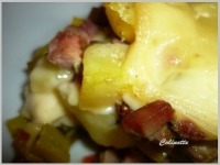 Gratin de poireaux raclette faon tartiflette