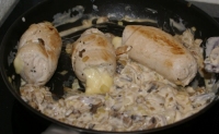 Escalopes de dindes normande au gruyre