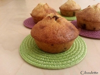 Muffins  la vanille & aux ppites de chocolat au lait