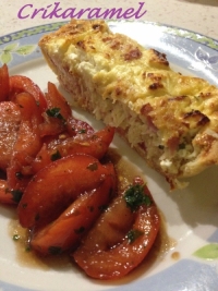 Tarte aux pommes de terre et  la fta