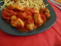 Saut de dinde  la tomate & aux champignons