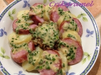 Salade tide saucisse de Morteau pommes de terre lentilles